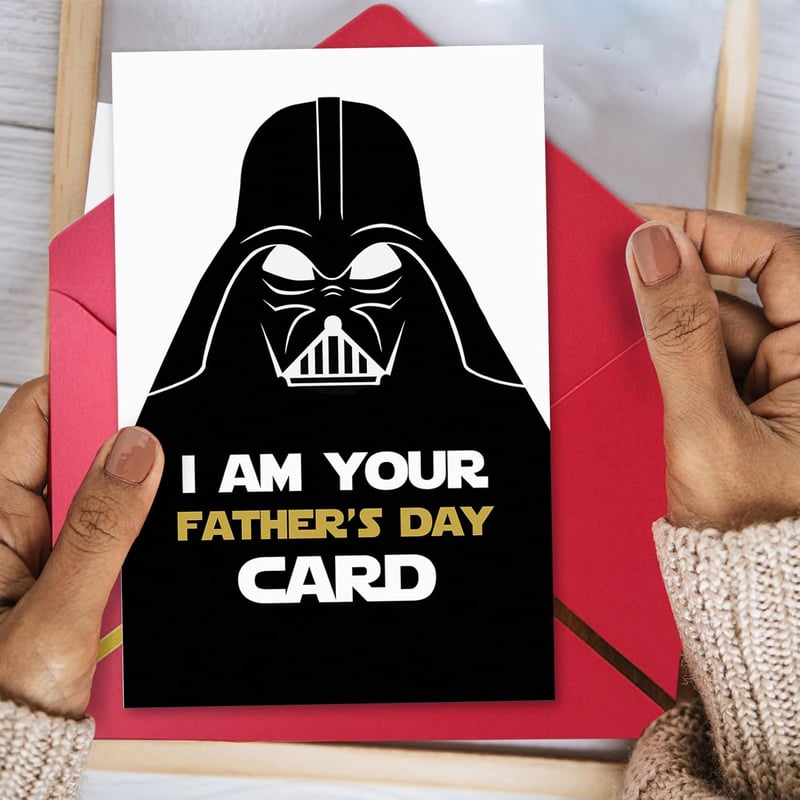 Star Wars Father's Day Card - Funny Darth Vader Design