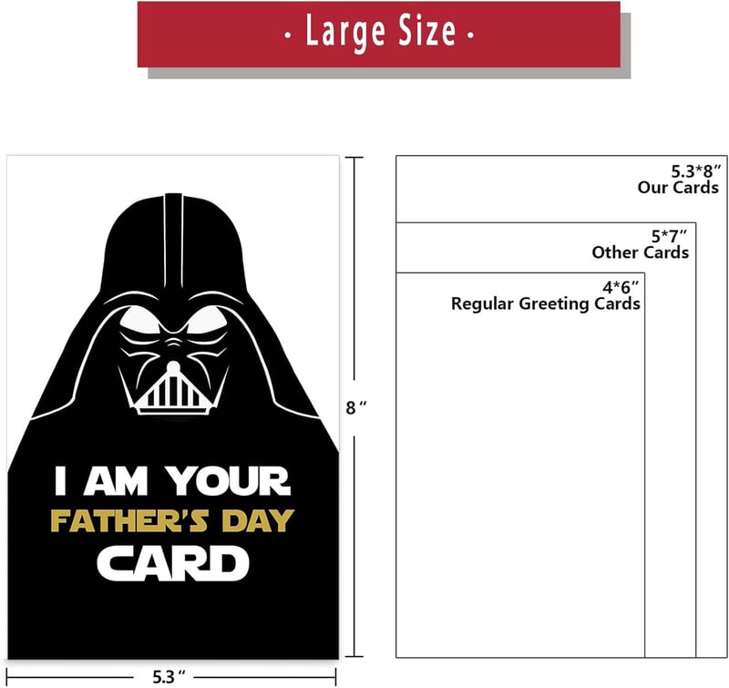 Star Wars Father's Day Card - Funny Darth Vader Design