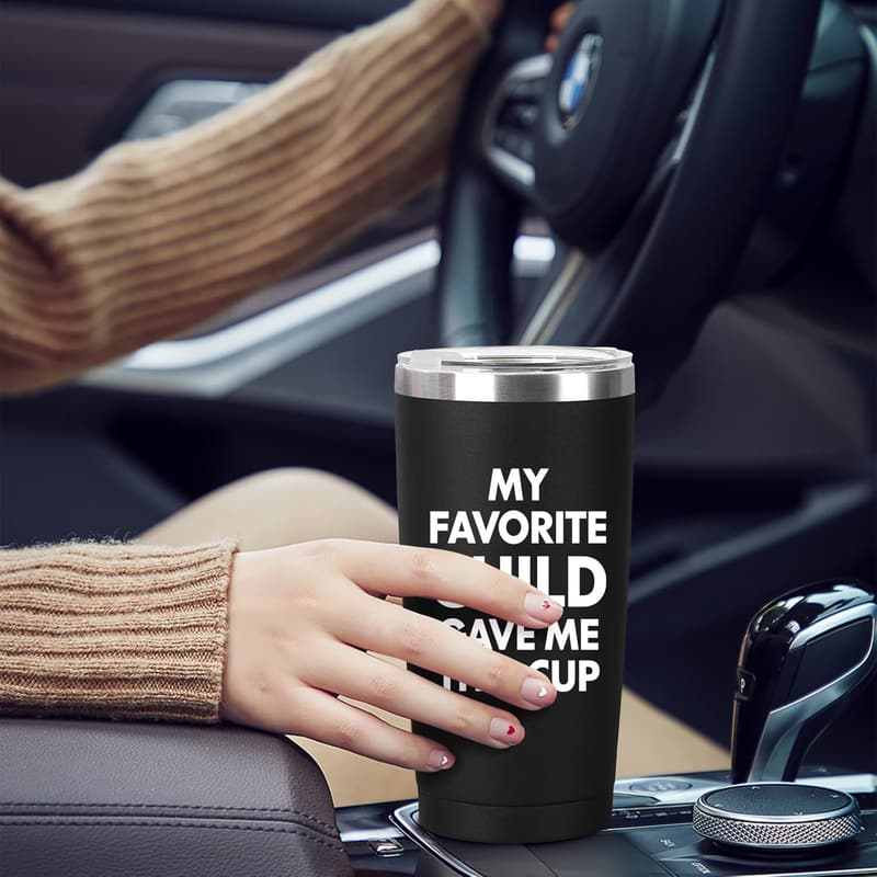 My Favorite Child 20oz Black Tumbler - Gift for Dad