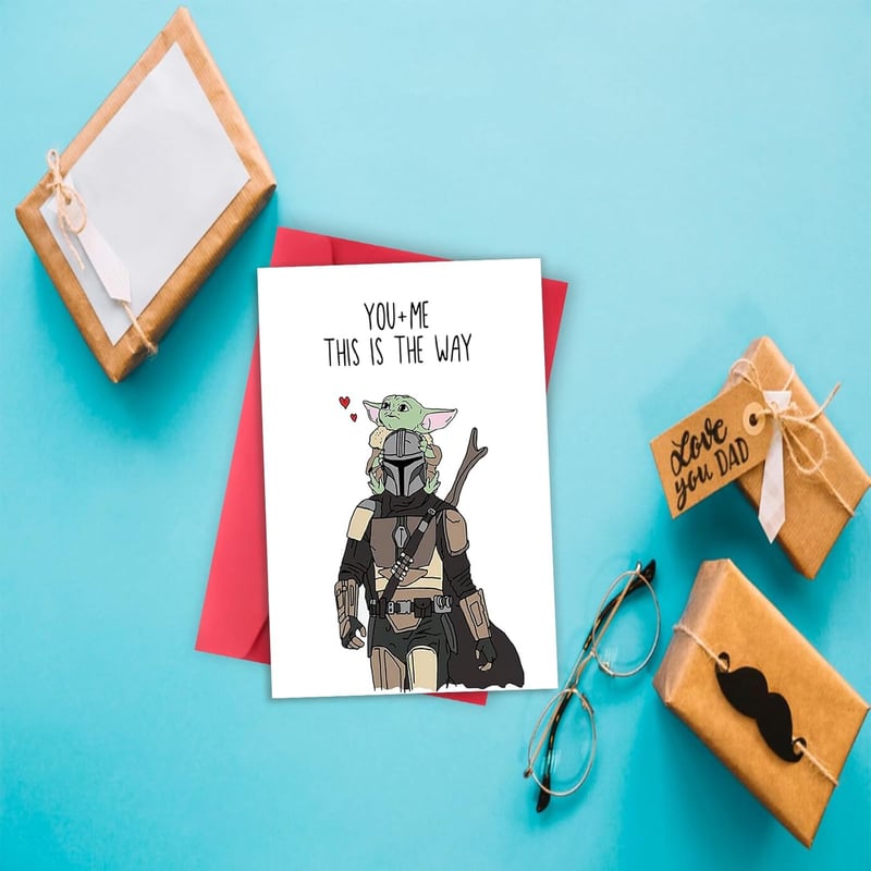 Baby Yoda Father's Day Card for Husband or Boyfriend