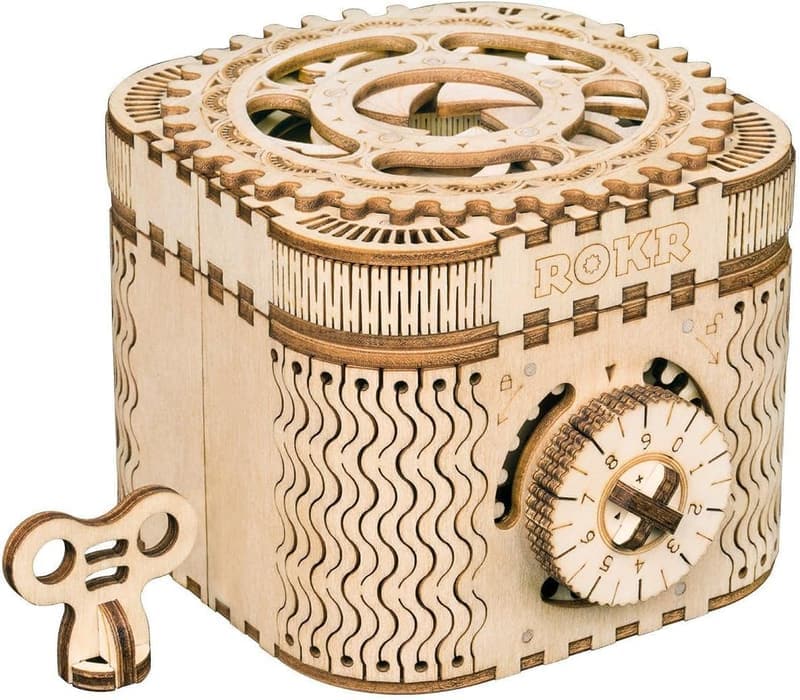 ROKR 3D Wooden Treasure Box Puzzle for Ages 14+