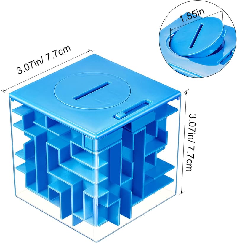 Cash Maze Puzzle Boxes - 4 Pack for Birthday & Valentine's Gifts