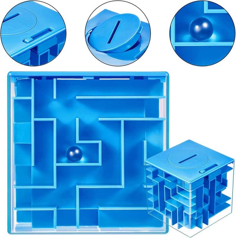 Cash Maze Puzzle Boxes - 4 Pack for Birthday & Valentine's Gifts