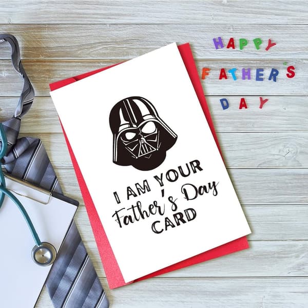 Star Wars Darth Vader Father's Day Card for Dad