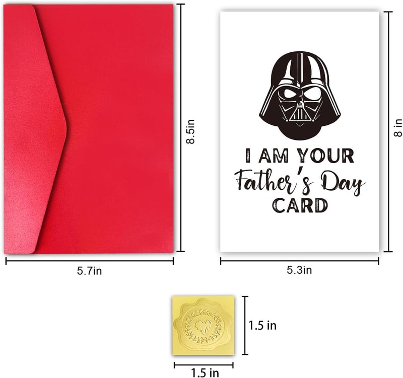 Star Wars Darth Vader Father's Day Card for Dad