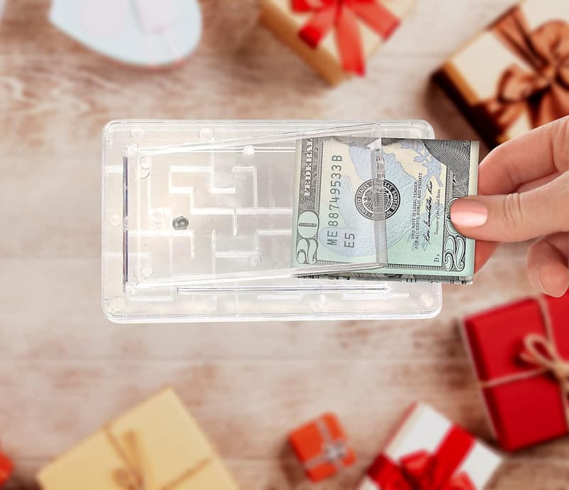 Money Maze Gift Holder - Fun Cash Puzzle Box (3 Pack)