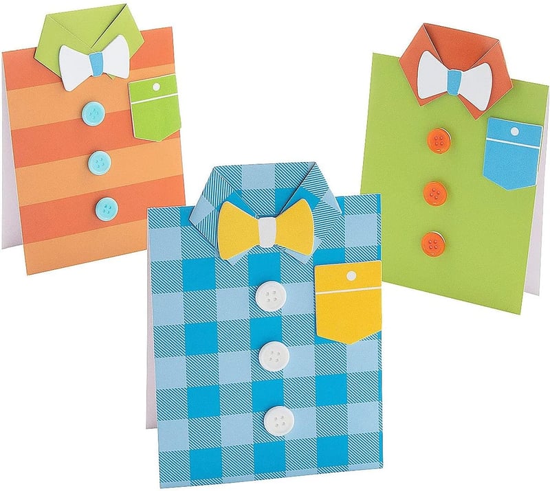 Father’s Day DIY Card Craft Kit - Perfect for Kids (Makes 12)