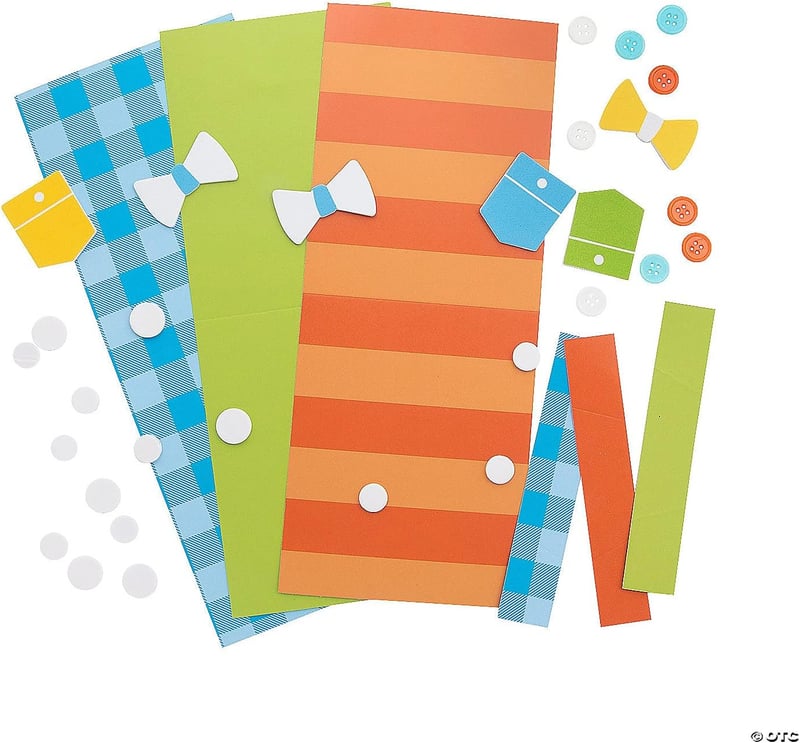 Father’s Day DIY Card Craft Kit - Perfect for Kids (Makes 12)