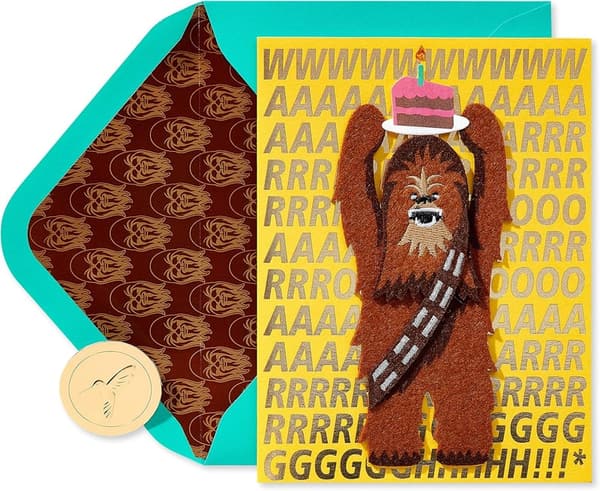 Star Wars Wookiee Birthday Card