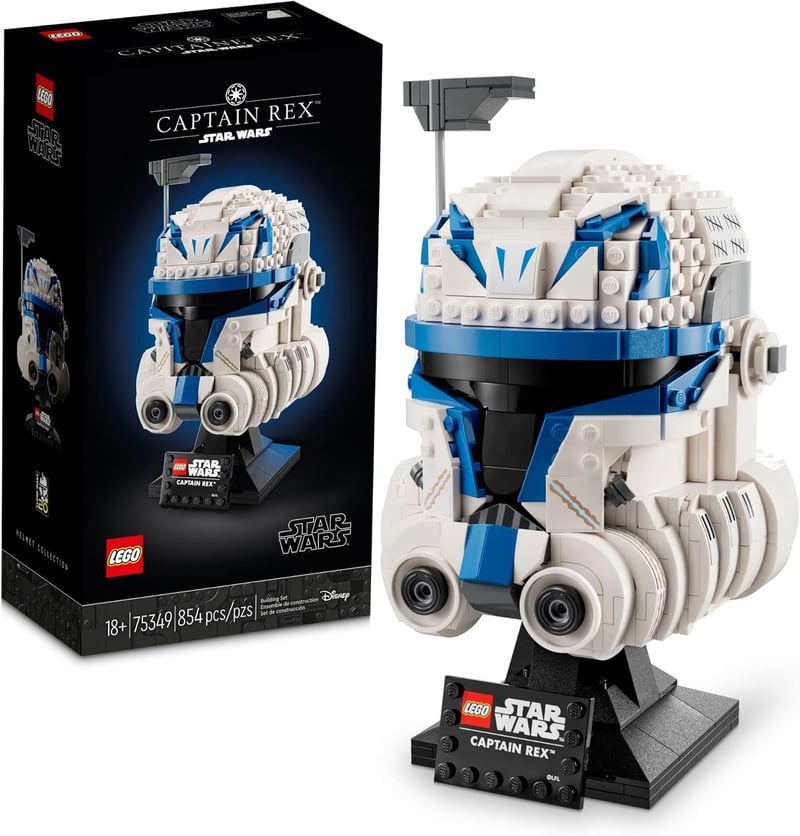 LEGO Star Wars Captain Rex Helmet Building Set for Adults
