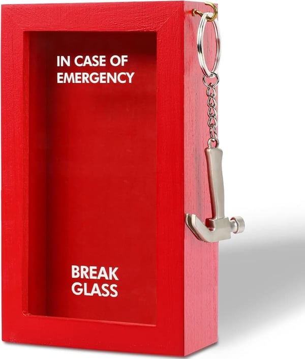 Personalized Emergency Prank Box with Hammer - Funny Gift