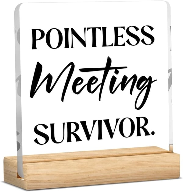 Funny Office Acrylic Sign - Perfect Gag Gift for Colleagues