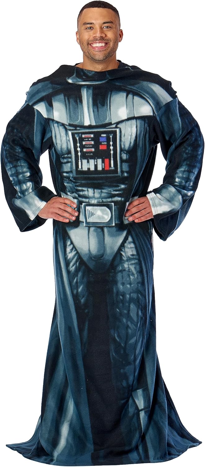 Star Wars Darth Vader Comfy Throw Blanket with Sleeves