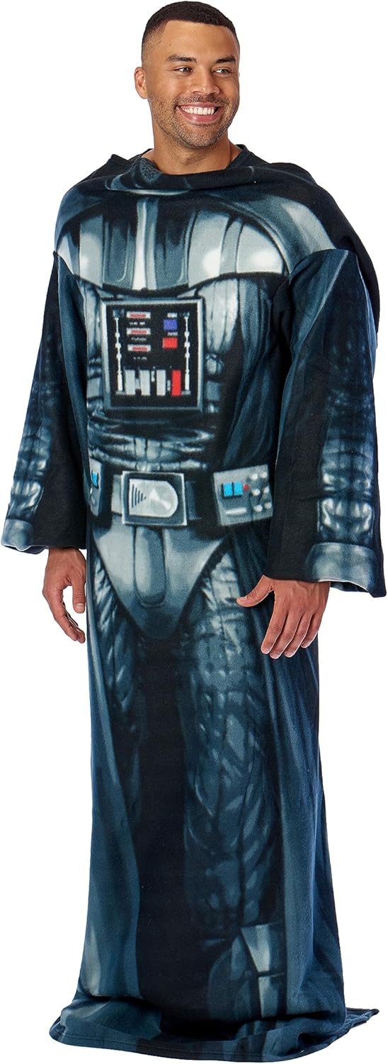Star Wars Darth Vader Comfy Throw Blanket with Sleeves