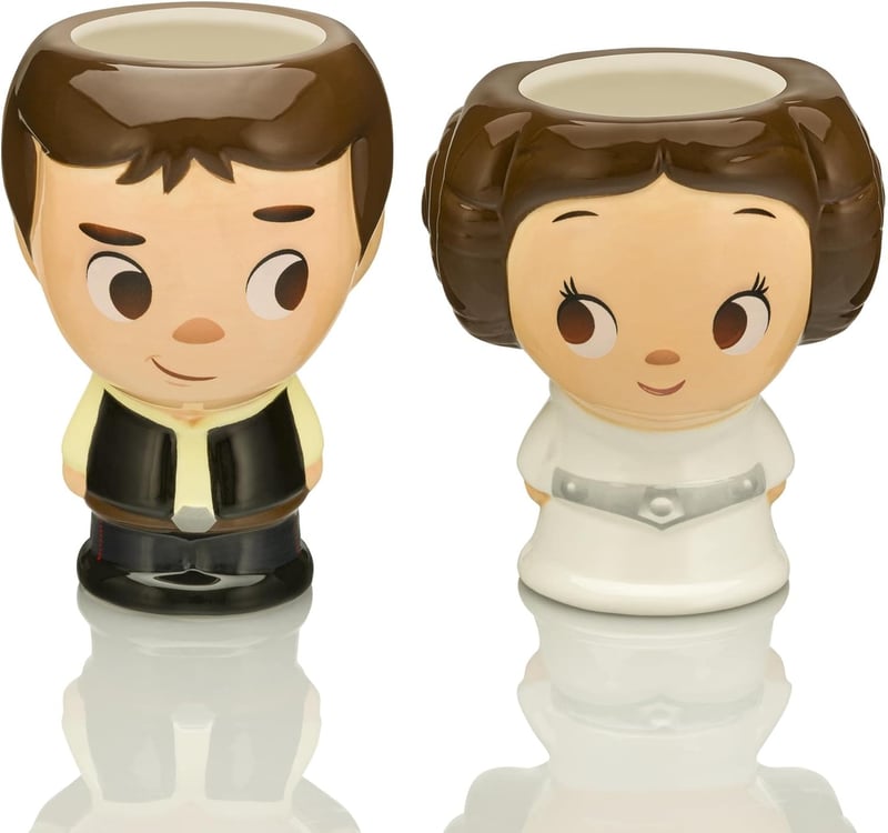 Star Wars Han Solo & Princess Leia Mug Set, 16 oz, Romantic Gift