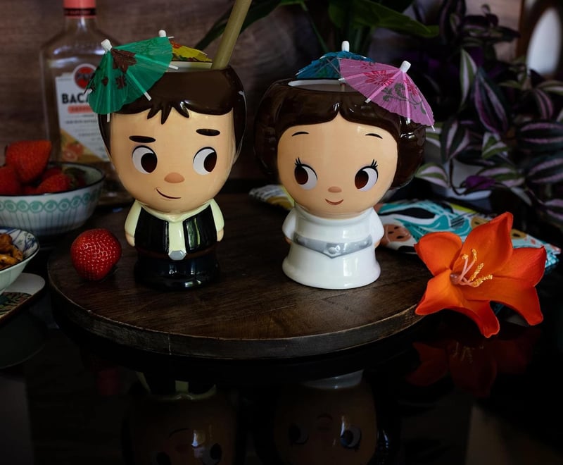 Star Wars Han Solo & Princess Leia Mug Set, 16 oz, Romantic Gift