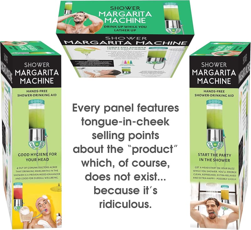 Empty Prank Gift Box for Shower Margarita Machine - Gag Gift