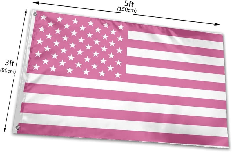 Personalized Pink American Flag Tapestry for Home Decor