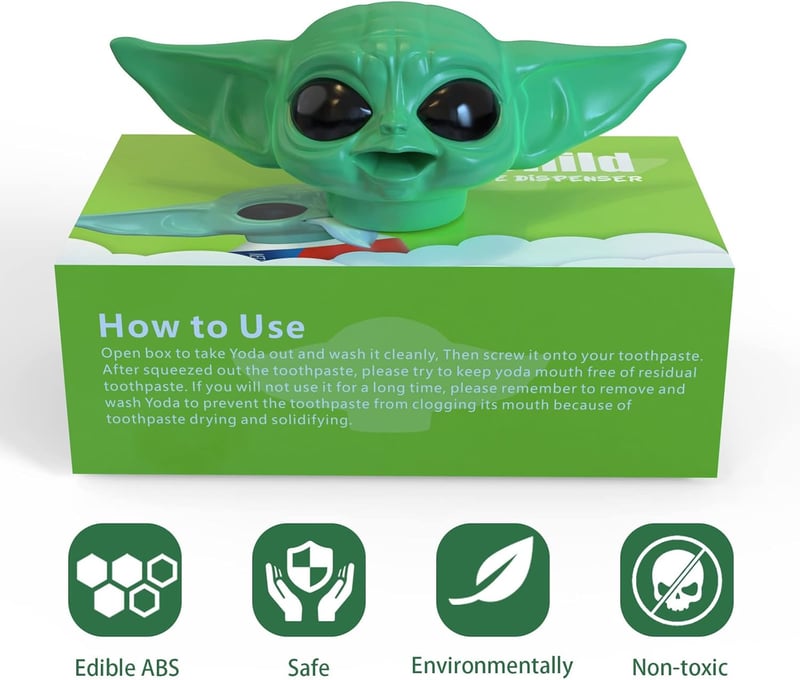 Mandalorian Yoda Baby Toothpaste Dispenser for Kids
