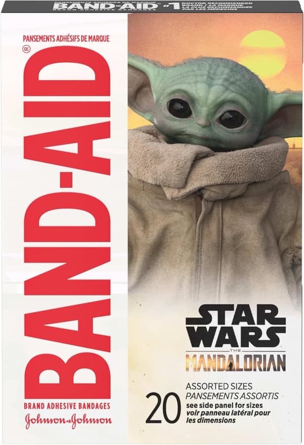 Star Wars Mandalorian Adhesive Bandages for Kids - 20 ct