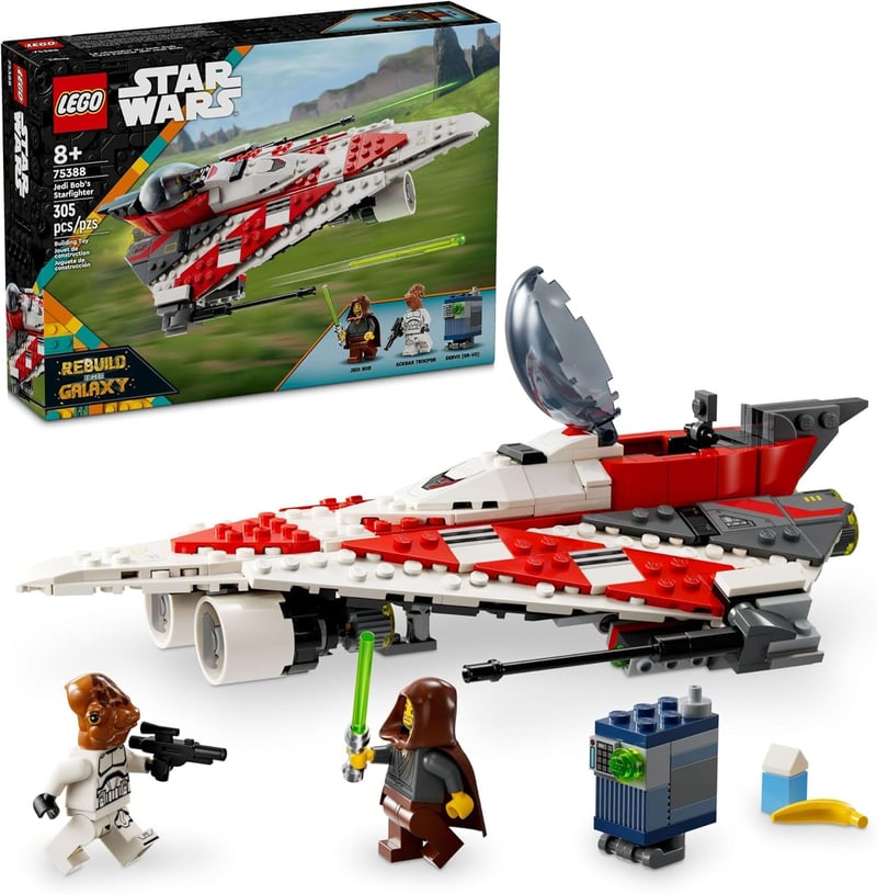 LEGO Star Wars Jedi Bob's Starfighter Buildable Toy for Ages 8+