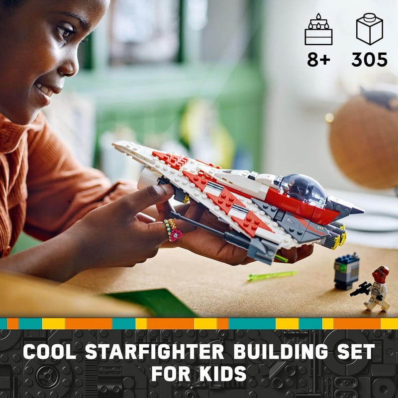 LEGO Star Wars Jedi Bob's Starfighter Buildable Toy for Ages 8+