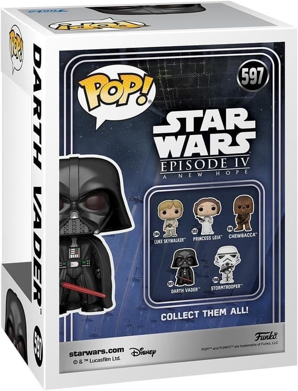 Darth Vader Funko Pop Vinyl Figure - Star Wars Collectible