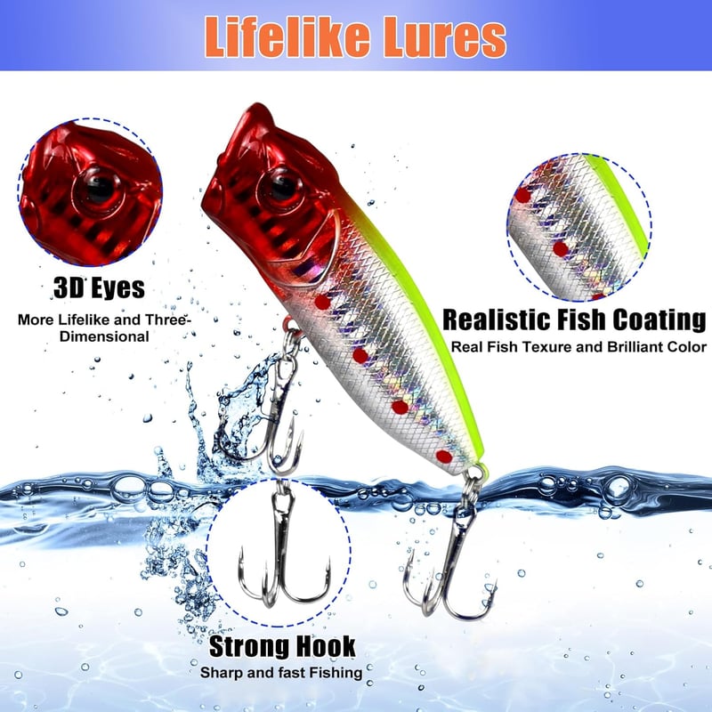 Fishing Lure Gift Set for Teen Boys - 24-Piece Accessories