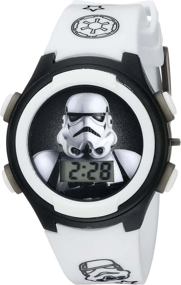 Star Wars Kids' Stormtrooper Digital Quartz Watch for Boys