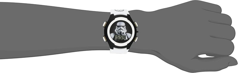 Star Wars Kids' Stormtrooper Digital Quartz Watch for Boys