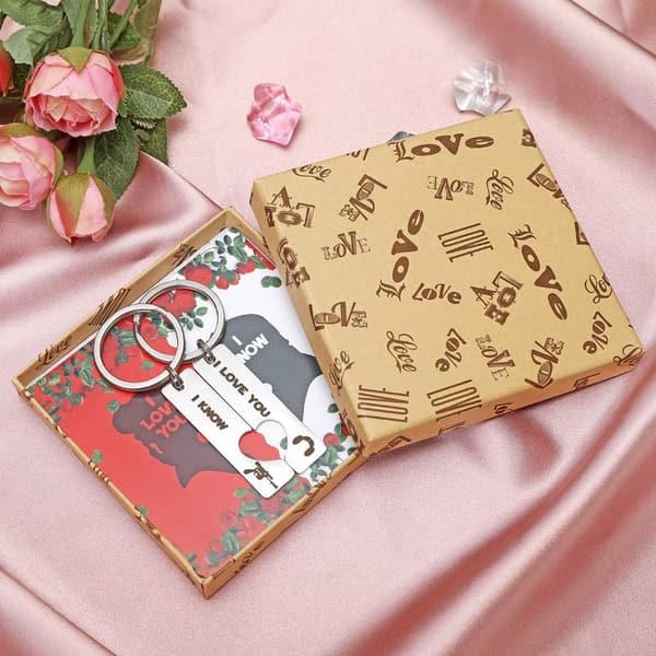 Valentine's Day Keychain for Couples - 