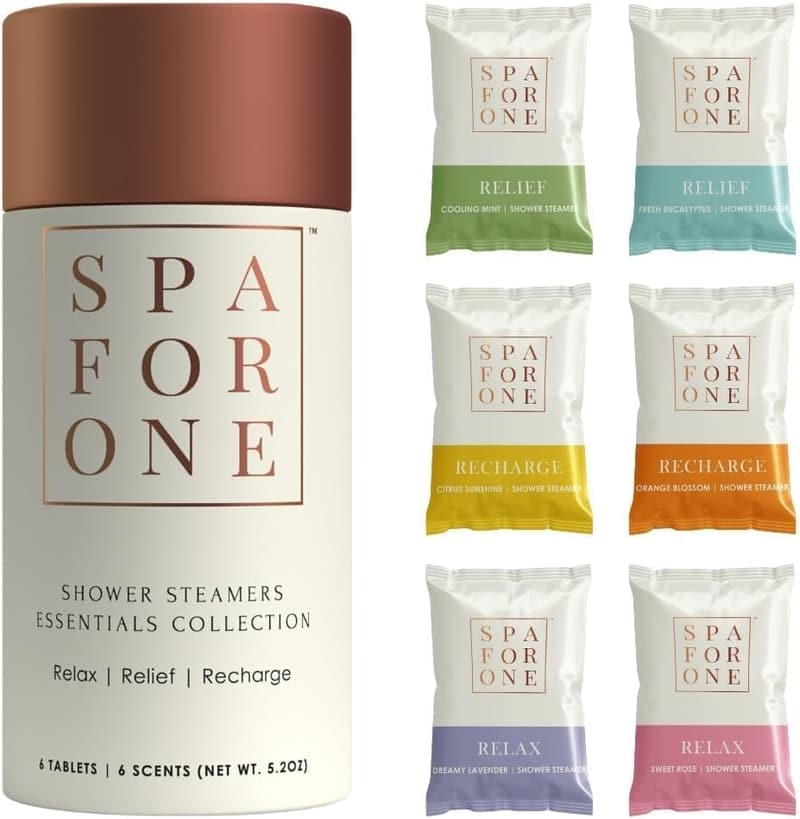 Relaxation Aromatherapy Shower Steamers with Essential Oils - 6 Pack