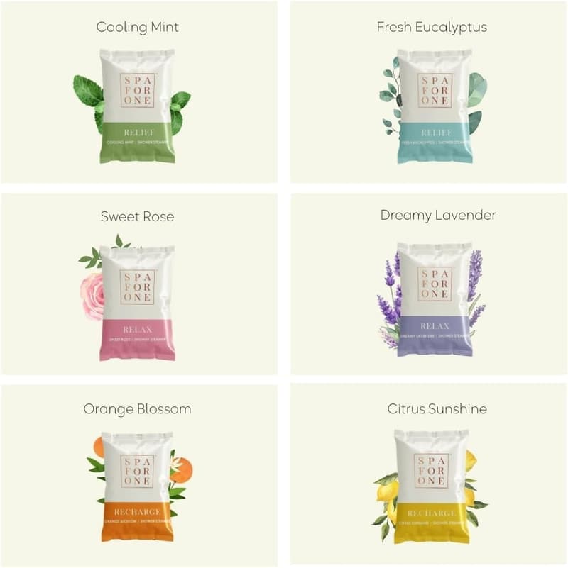 Relaxation Aromatherapy Shower Steamers with Essential Oils - 6 Pack