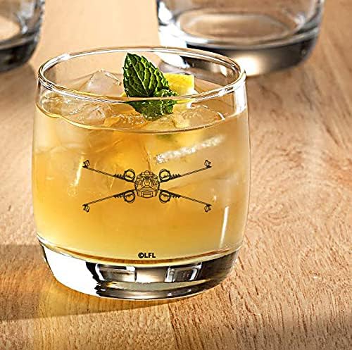 Star Wars X-Wing & TIE Fighter Cocktail Glass Set - 10 oz