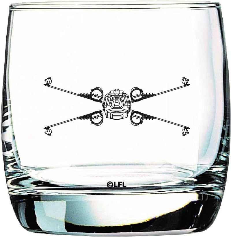 Star Wars X-Wing & TIE Fighter Cocktail Glass Set - 10 oz