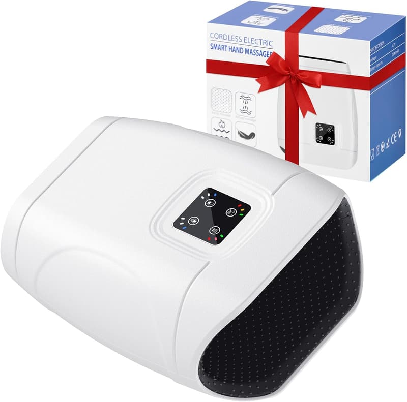 Cordless Heated Hand Massager for Arthritis Relief - Rechargeable
