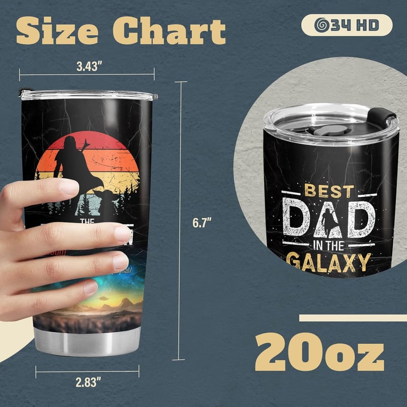 Father's Day Gift - Funny Stainless Steel Dad Tumbler 20 oz