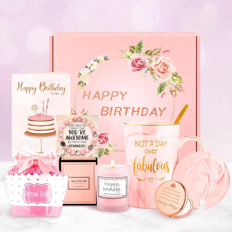 Birthday Gift Basket for Women - Perfect for Friends & Sisters