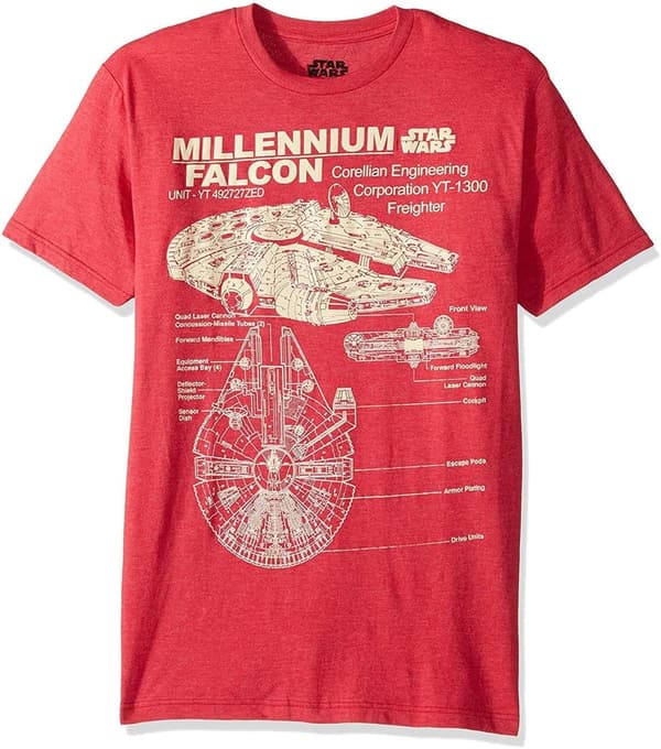 Star Wars Men's Millennium Falcon Graphic T-Shirt