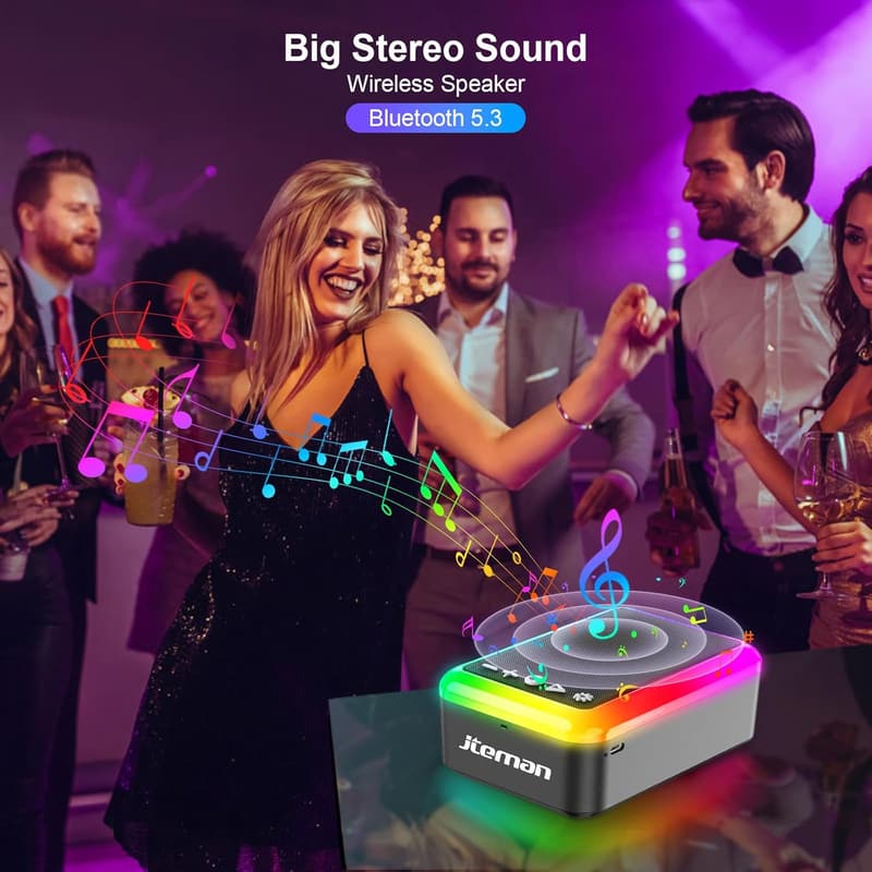 Bluetooth Speaker Phone Stand with Light - Unique Gift for Dad