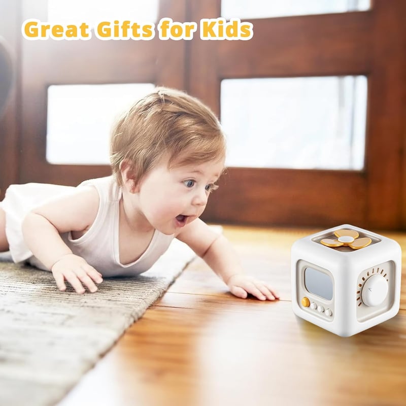 Montessori Busy Cube Toy for 1st Birthday - Sensory Learning