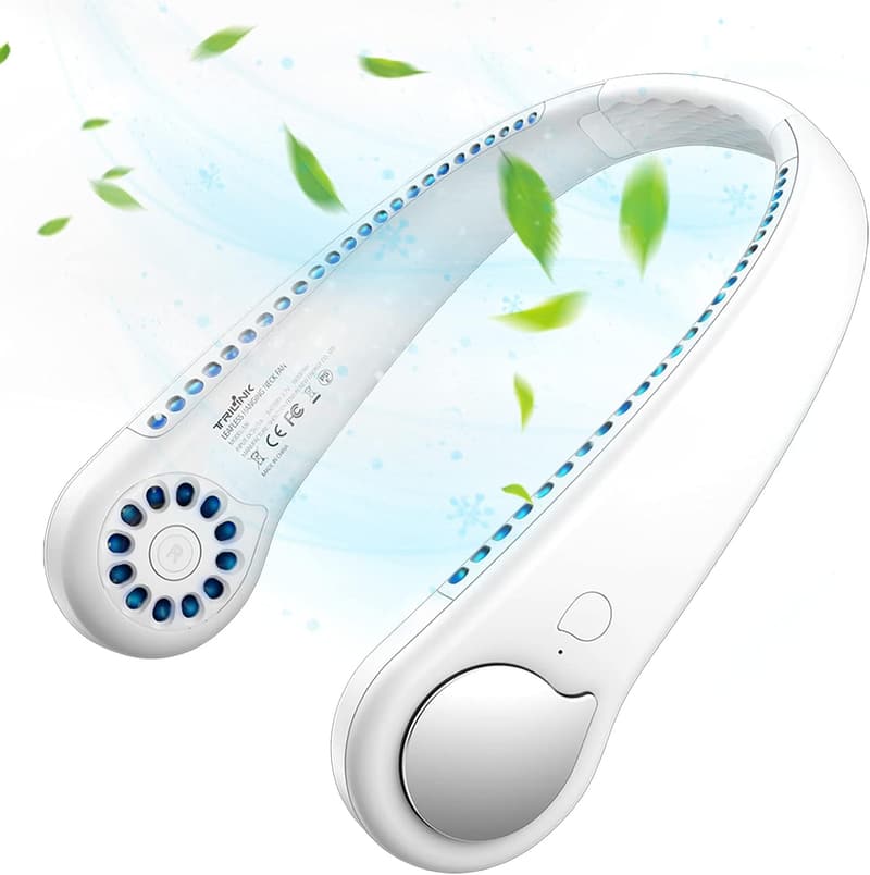 Portable Bladeless Neck Fan - Rechargeable Mini Cooling Fan