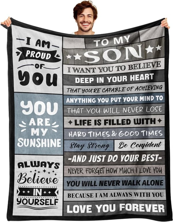 Birthday Gifts for Sons - To My Son Throw Blanket 50
