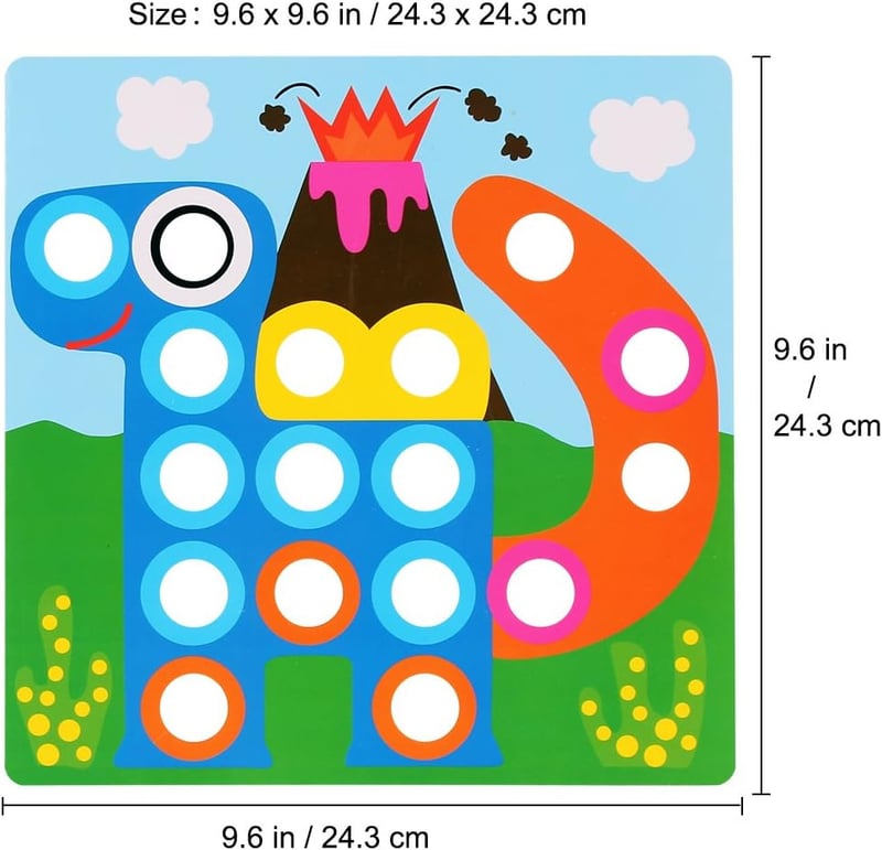 Matching Mosaic Pegboard – Early Sensory Activity for Toddlers
