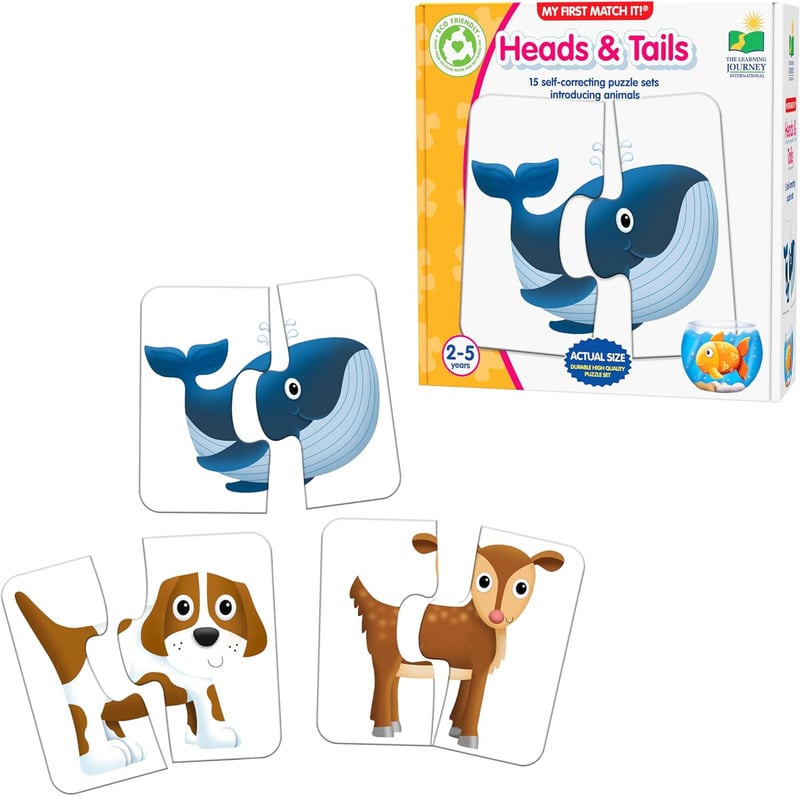 My First Animal Memory Match Game for Preschoolers (Ages 2-5)