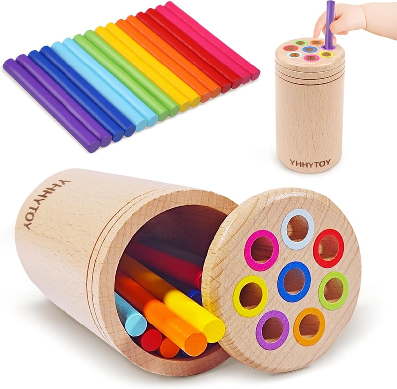 Color Sorting Montessori Toys for Toddlers 1-3 Years