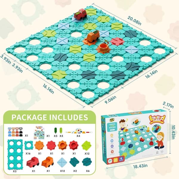 STEM Puzzle Toy for Kids, Large Montessori Logic Builder