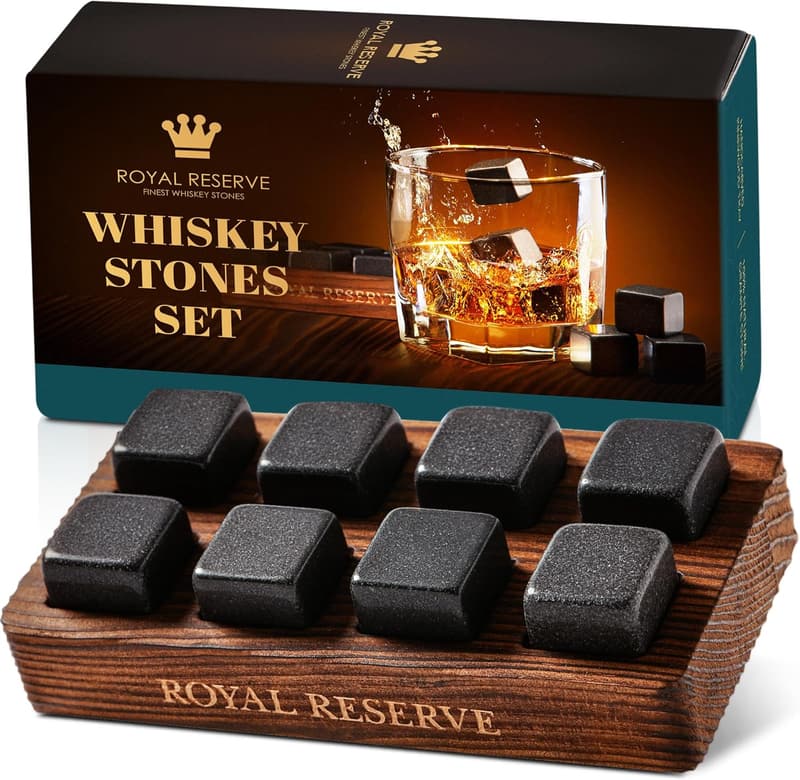 Whiskey Stones Gift Set – Artisan Crafted Chilling Rocks for Men