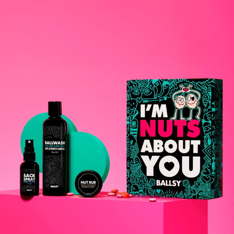 Men's Valentine's Day Fresh Kit - Ballwash, Sack Spray & NutRub