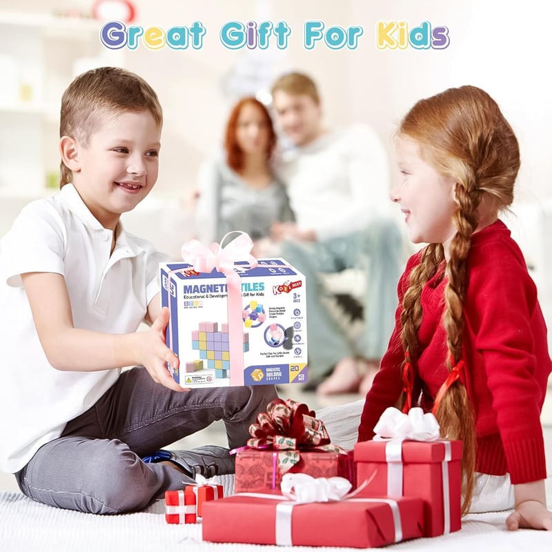 Magnetic Building Blocks Toys - STEM Learning for Ages 3-7